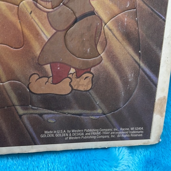 Vintage Disney Snow White Golden Frame Tray Puzzle - Picture 10 of 11